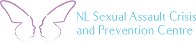 NL Sexual Assault Crisis and Prevention Centre logo including a graphic of a butterfly